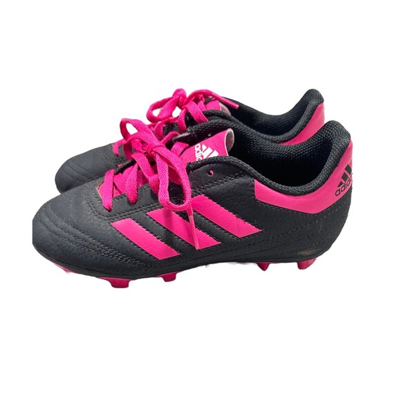 Adidas Boy Child Goletto Vi Firm Ground Shoe Pink Black Size 1Y - Picture 1 of 6
